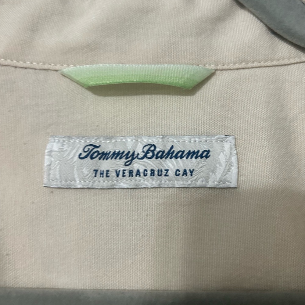 Big & Tall Tommy Bahama Veracruz Cay Brewhama Sport Shirt 2XL - Picture 6 of 7